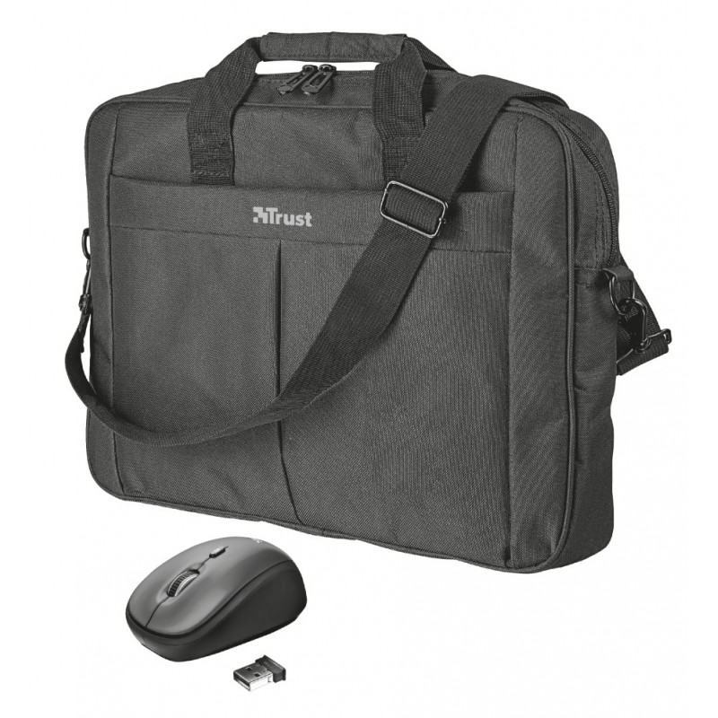 BORSA PER NOTEBOOK TRUST CARRY BAG + MOUSE WIRELESS 21685