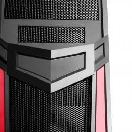 CASE GAMING ITEK INVADER R03 -  Middle Tower, USB3, 12cm red fan, Trasp Wind