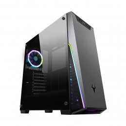 CASE GAMING ITEK T-MASK R2 - Gaming Middle Tower, 2xUSB3, 12cm ARGB fan, Side Panel Temp Glass