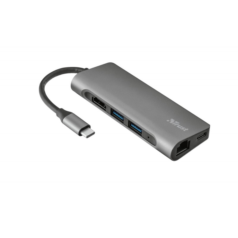 HUB  Dock Type-C - 1PT USB Type-A 3.1 + 2 PT USB Type-A 2.0 + 1PT RJ45 MICRO -SD