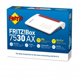 ROUTER FRITZ BOX 7530AX - WiFi 6 2.4GHZ 5GHZ DSL VOIP SUPERVECTORING 35b