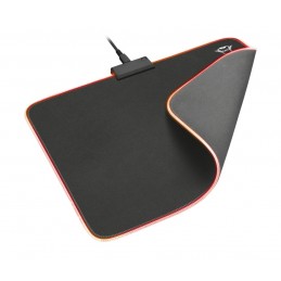 TAPPETINO PER MOUSE CON BORDI  LED RGB MORBIDO FLESSIBILE TRUST 23063 350X260 MM