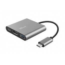 HUB  Dock Type-C 3 IN 1- 1PT USB Type-A 3.1 + 1 PT USB Type-A 2.0 HDMI 4K
