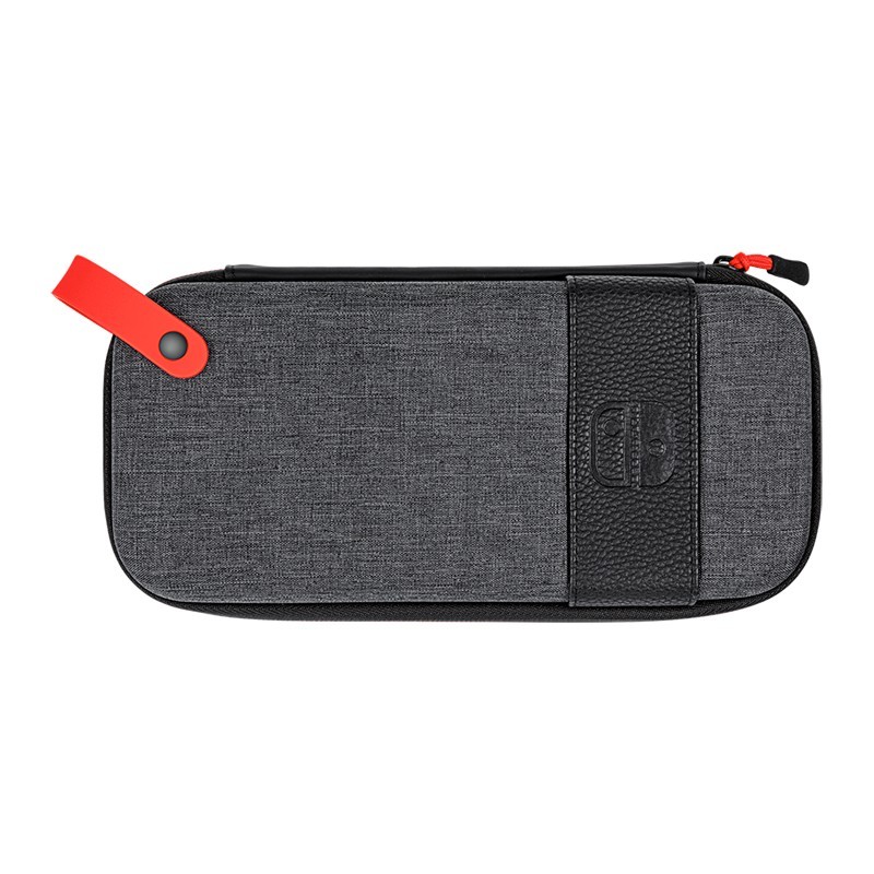 Custodia per Switch e Lite Protettiva divisorio pelle e tessuto manico Delux Case