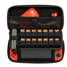 Custodia per Switch e Lite Protettiva divisorio pelle e tessuto manico Delux Case
