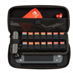 Custodia per Switch e Lite Protettiva divisorio pelle e tessuto manico Delux Case