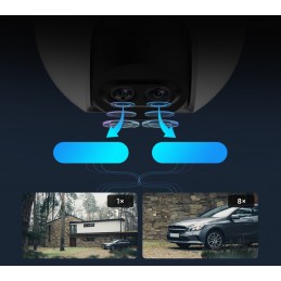 TELECAMERA WIFI EZVIZ OUTDOOR SMART WI-FI CAMERA  CS-C8PF FullHD 1080P Doppio Obiettivo Riconoscimento Figura Umana IP65 vision