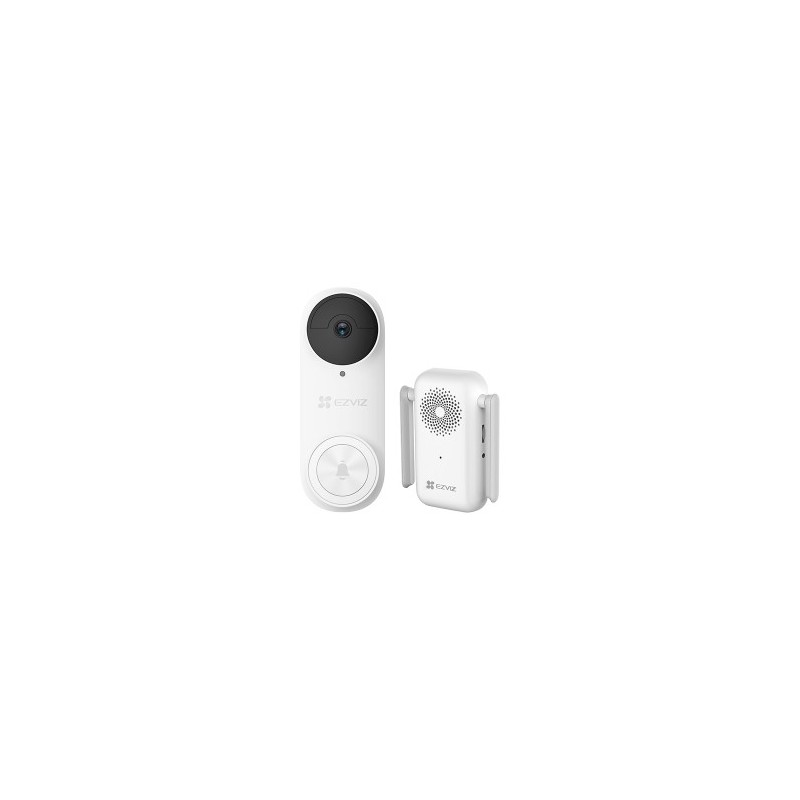 VIDEOCAMPANELLO WIFI 5MP CON SUONERIA EZVIZ CS-DB2 PRO BATTERIA 5200mAh PIR IP65 AUDIO BIDIREZIONALE H265 SLOT PER MICRO SD