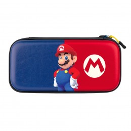 COVER PDP Slim Deluxe Travel Case  Power Pose Mario Nintendo Blu, Rosso