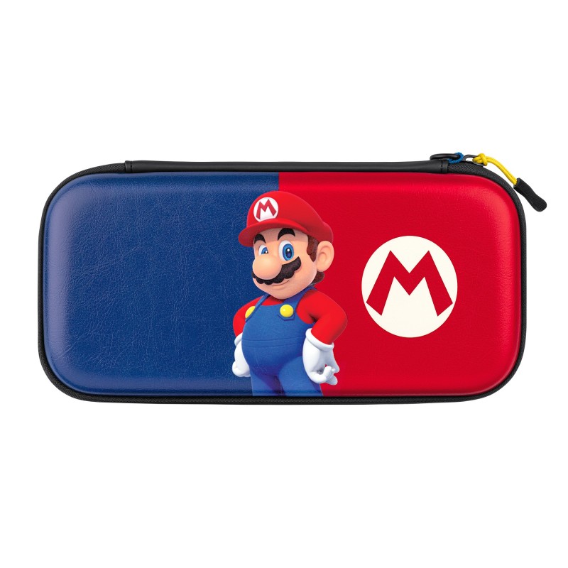 COVER PDP Slim Deluxe Travel Case  Power Pose Mario Nintendo Blu, Rosso