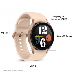 Samsung Galaxy Watch4 SM-GALAXY Watch4 SM-R860NZDAITV   40mm Orologio Smartwatch, Monitoraggio Salute, Fitness Tracker, Batteri