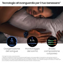Samsung Galaxy Watch4 SM-GALAXY Watch4 SM-R860NZDAITV   40mm Orologio Smartwatch, Monitoraggio Salute, Fitness Tracker, Batteri