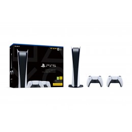 PS5 CONSOLE 825GB DIGITAL EDITION + 2 Controller DualSense WHITE EU