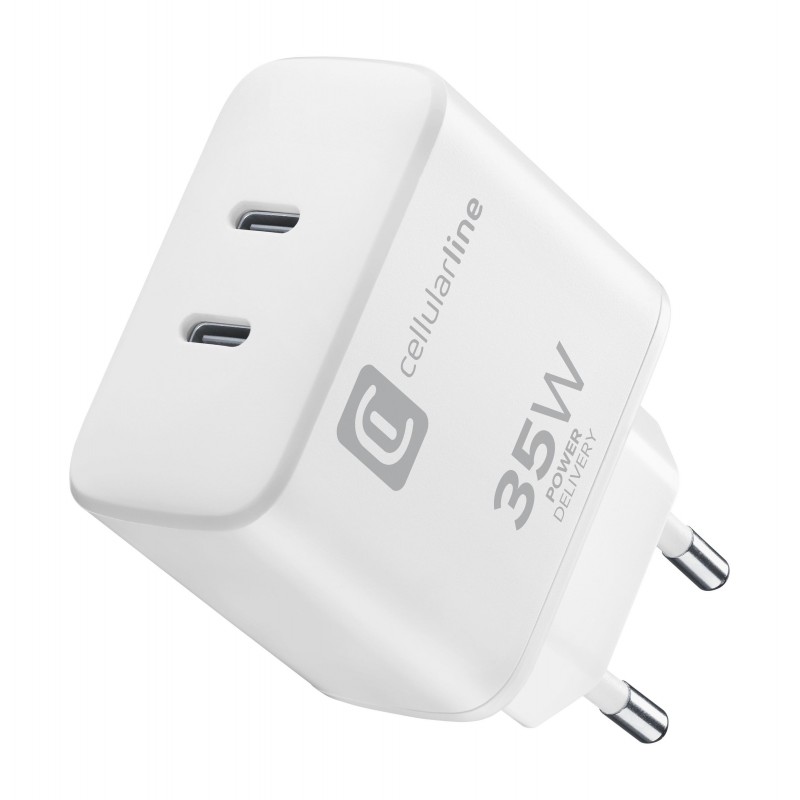 CARICABATTERIA USB-C 35W CELLULAR LINE PER IPHONE