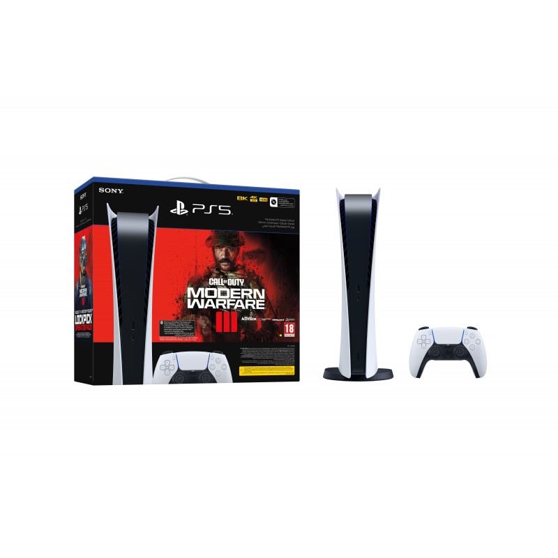 PS5 CONSOLE 825GB DIGITAL ED. WHITE + CALL OF DUTY MWIII VCH EU