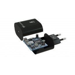 CARICABATTERIA SAMSUNG  25W USB-C + CAVO TYPE-C - TYPE-C BLACK