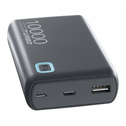 POWER BANK CELLULARLINE ESSENCE TURBO 10000mAH 20W 3 PORTE USB - Micro USB - USB C GRAY