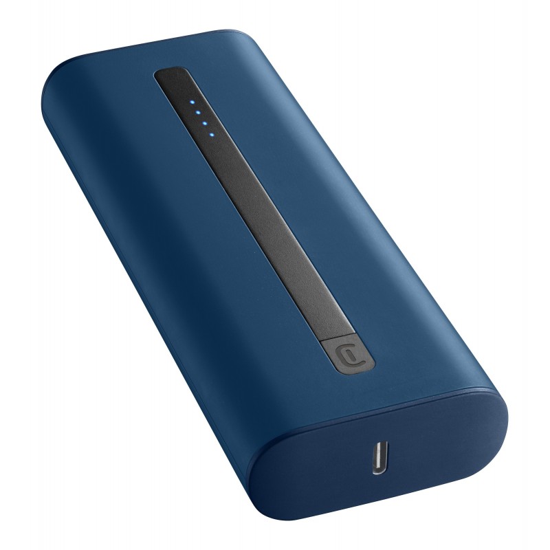 POWER BANK CELLULARLINE THUNDER FAST CHARGING 20000mAH 20W 2 PORTE USB - USB C BLUE