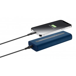 POWER BANK CELLULARLINE THUNDER FAST CHARGING 20000mAH 20W 2 PORTE USB - USB C BLUE