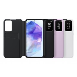 SAMSUNG A55 5G WALLET CASE SMART VIEW BLACK