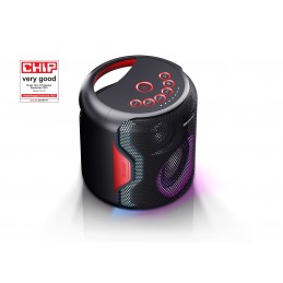 SHARP PS-919(BK) - SPEAKER BLUETOOTH PORTATILE TWS - 130W - USB - AUX - IPX5 - GIOCO LUCE LED RGB - NERO