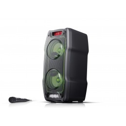 SHARP PS-929(BK) SPEAKER BLUETOOTH PORTATILE TWS - 180W -RADIO- USB - AUX - IPX5 - GIOCO LUCE LED RGB - NERO