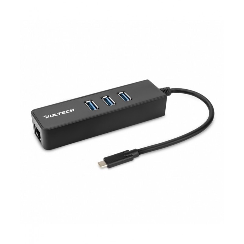 ADATTATORE TYPE-C 3x USB 3.0 e RJ45