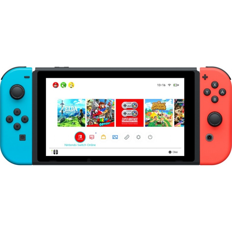 NINTENDO SWITCH CONSOLE 1.1 NEON NEW BLUE RED