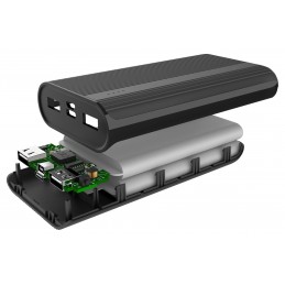 Power Bank CELLULARLINE 20.000mAH  -2 USB - 1 TYPE C - 1 MICRO USB BLACK FREEPPT20USBCK