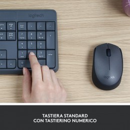 TASTIERA E MOUSE WIRELESS LOGITECH MK235