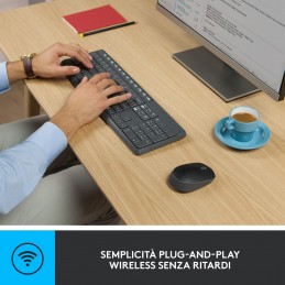 TASTIERA E MOUSE WIRELESS LOGITECH MK235
