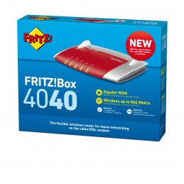 ROUTER FRITZ BOX 4040 - WIRELESS-N 450MBPS DUAL BAND (2.4 GHZ   5 GHZ)