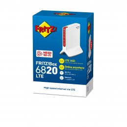 ROUTER FRITZ BOX 6820 - 2.4GHZ ISM 450M 4G LTE UMTS HSPA+ EDGE 1P GIGA