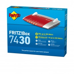 ROUTER FRITZ BOX 7430 - ADSL VDSL WIRELESS-N 450MBPS 2.4GHZ
