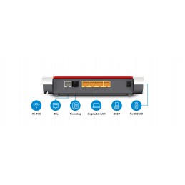 ROUTER FRITZ BOX 7530 - 2.4GHZ 5GHZ DSL VOIP SUPERVECTORING 35b FINO 300MBIT S