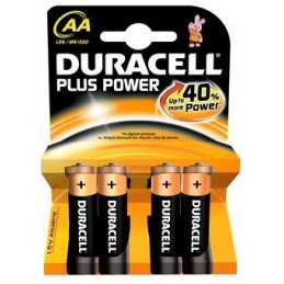 PILE DURACELL STILO AA PLUS 4Pz