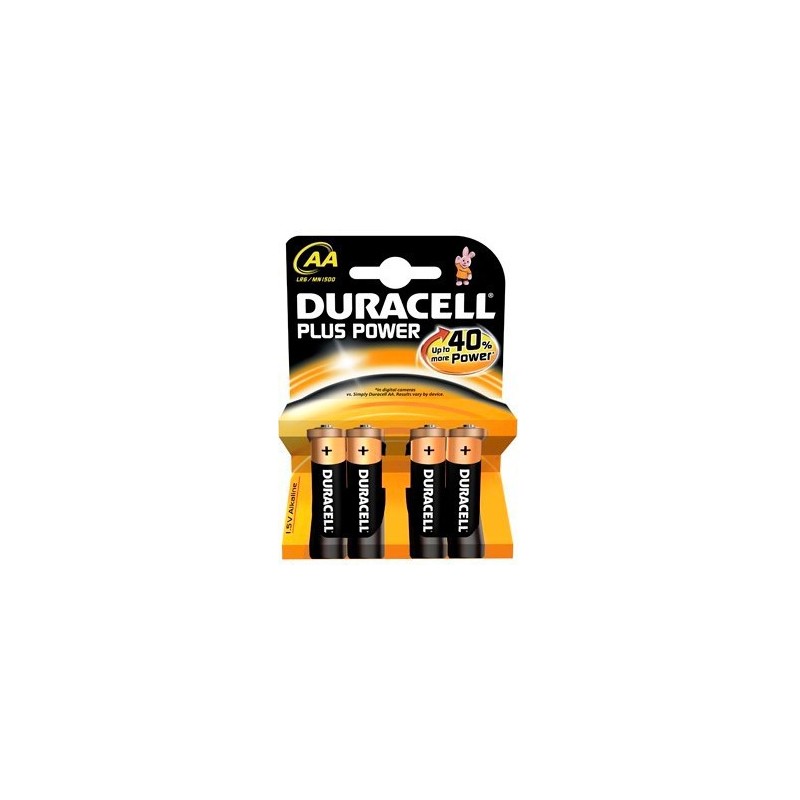PILE DURACELL STILO AA PLUS 4Pz